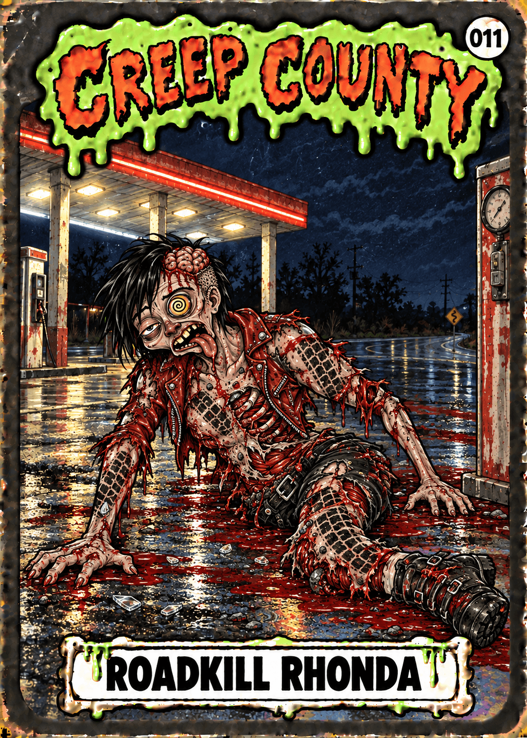 Roadkill Rhonda approved character artwork